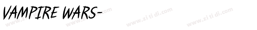 Vampire Wars字体转换